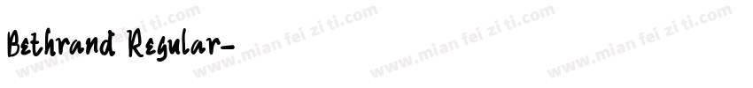Bethrand Regular字体转换